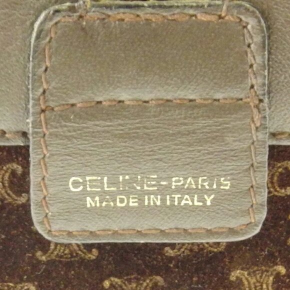 CELINE Handbag Brown beige gold Women Authentic secondhand - Picture 5 of 8